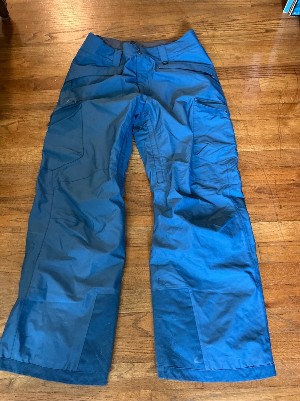 patagonia ski pants men’s large teal blue